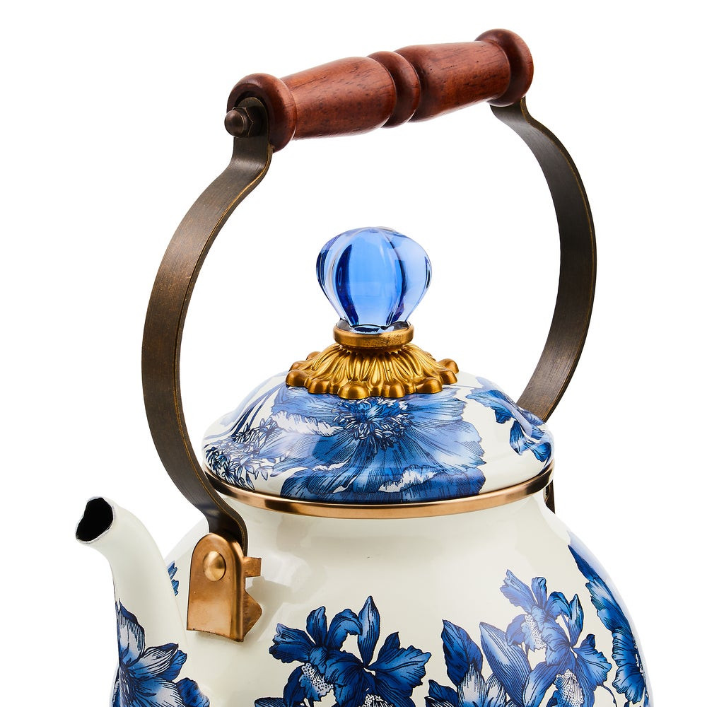 Royal English Garden 2 Quart Tea Kettle | MacKenzie-Childs