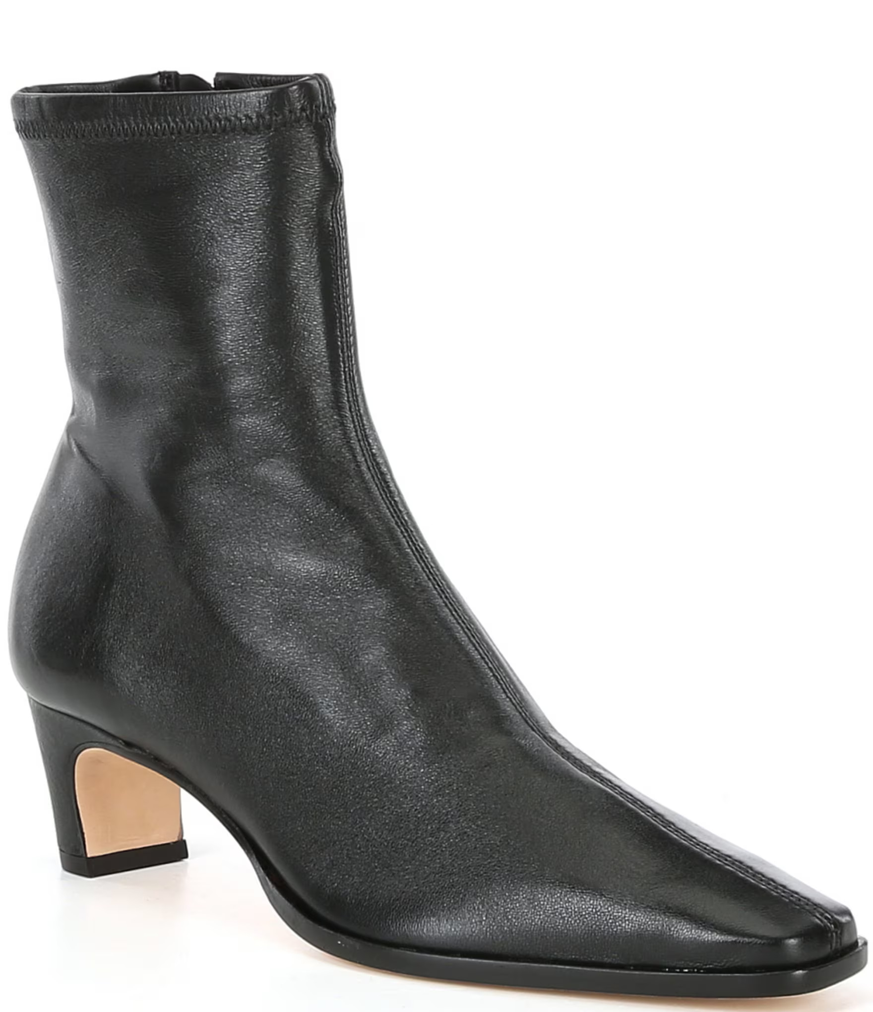 Mae Stretch Leather Dress Booties | Dillard's