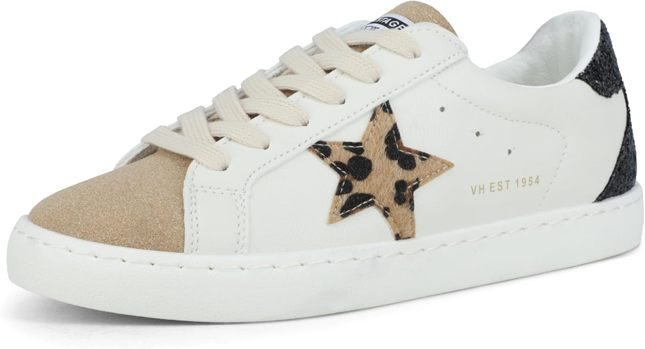 VINTAGE HAVANA Women’s Fashion Sneakers | Casual Lace up Low Top Tennis Shoes | Cute Trendy Dre... | Amazon (US)