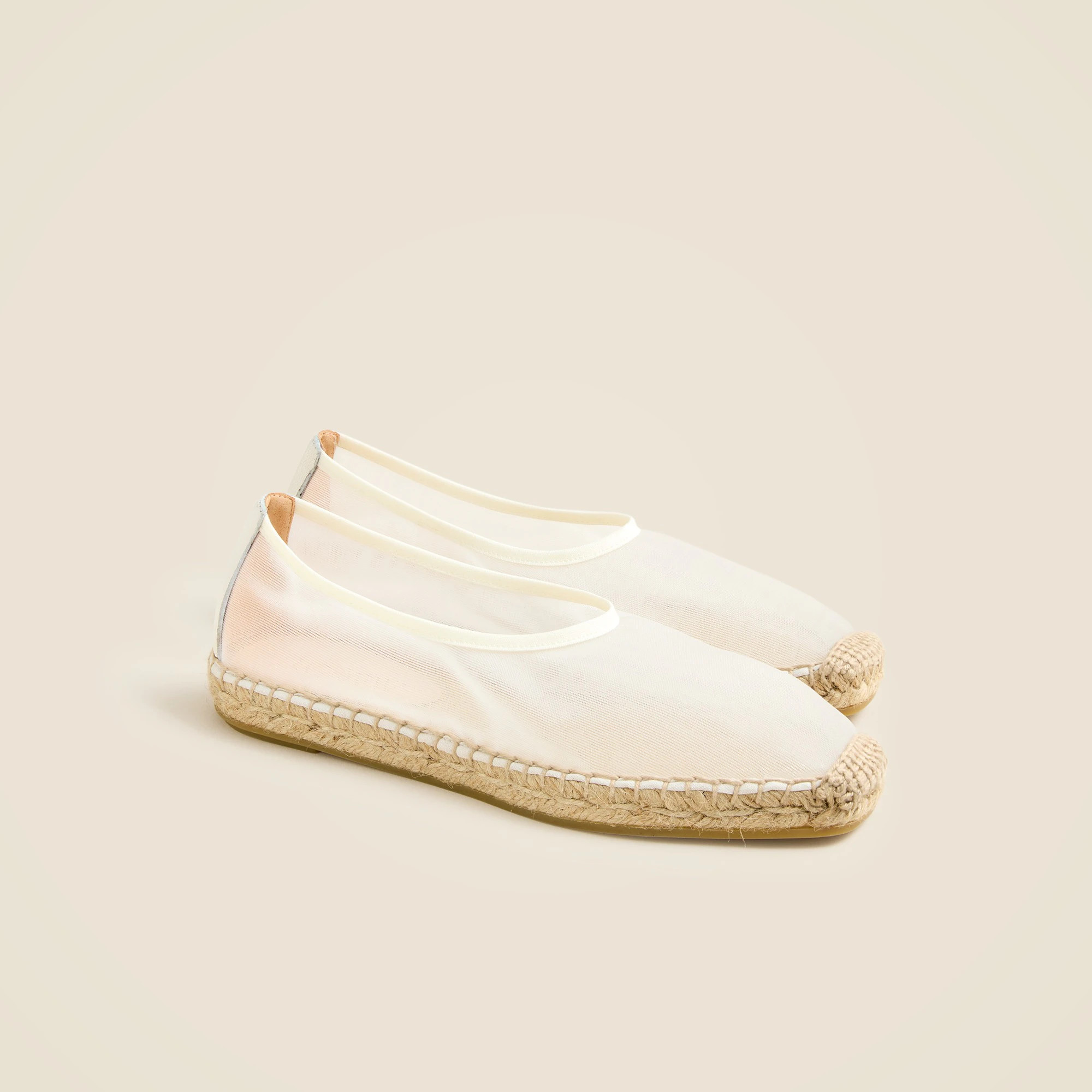 Made-in-Spain espadrille flats in mesh | J. Crew US