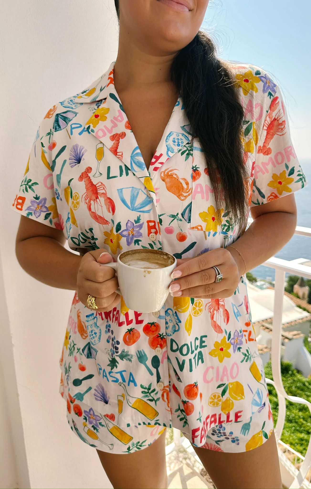 Sunday Morning PJ Set ~ Italian Picnic Jersey | Show Me Your Mumu