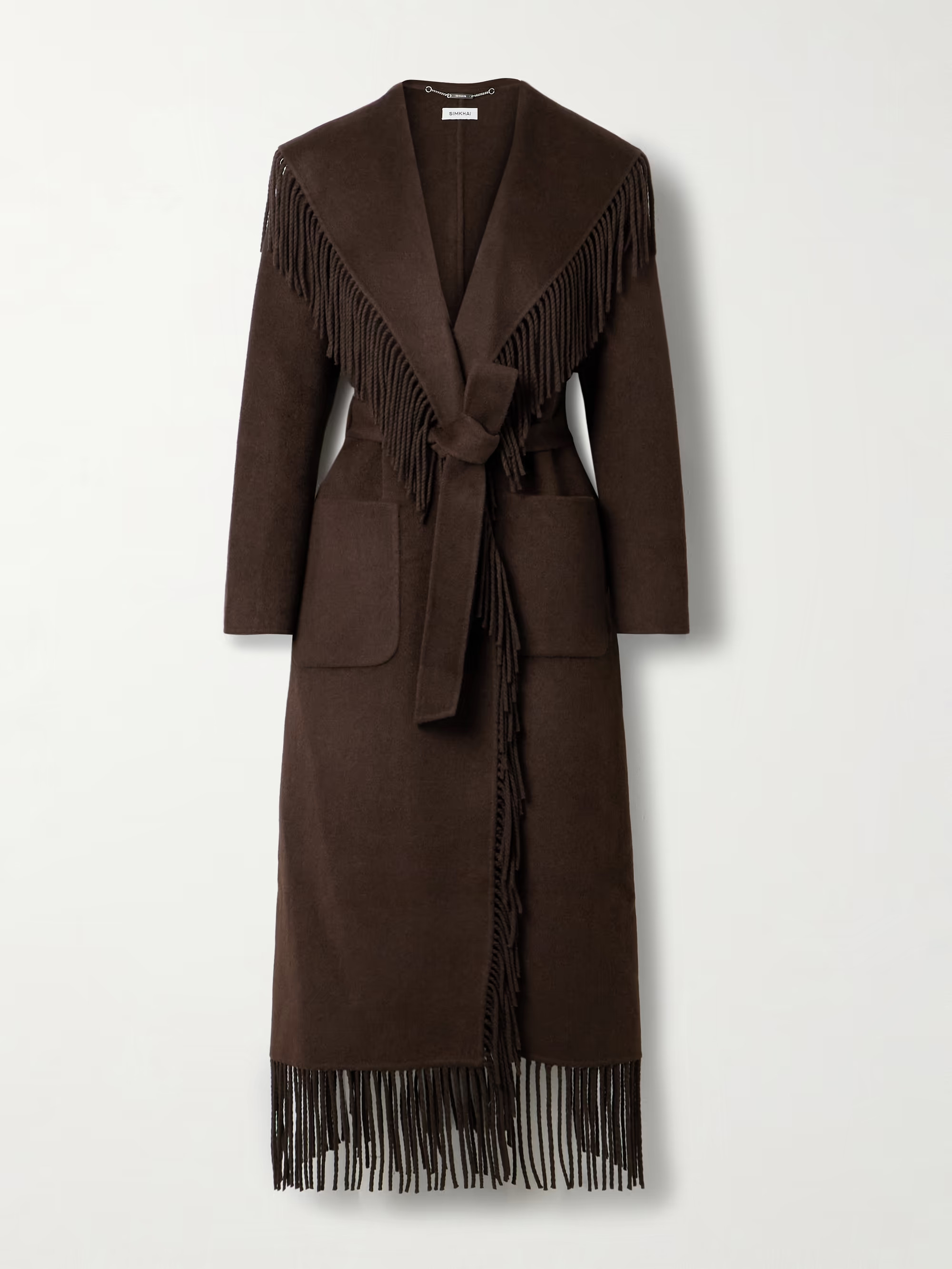Carrie fringed wool-blend felt coat | NET-A-PORTER (UK & EU)