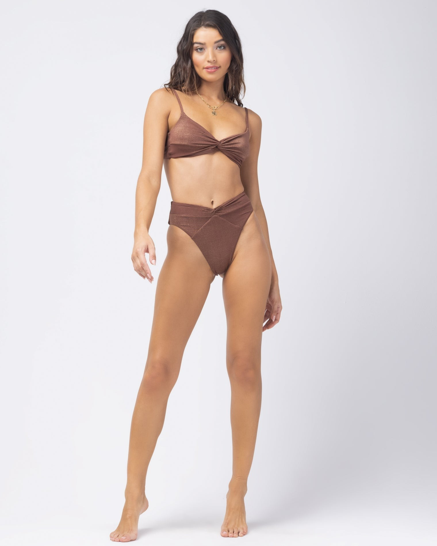 shimmer ringo bikini top | L*Space