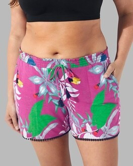 Cool Nights Pom Trim Pajama Shorts | Soma Intimates