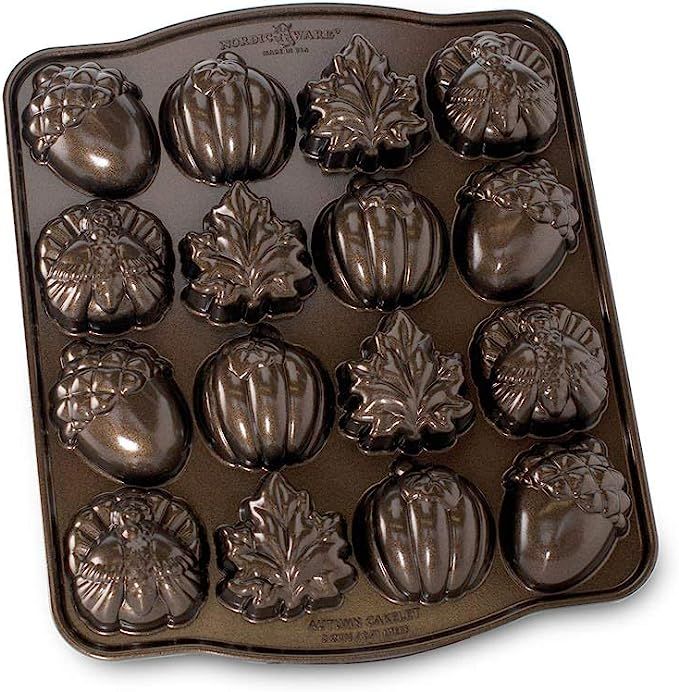 Nordic Ware Seasonal Collection Autumn Cakelette Pan | Amazon (US)