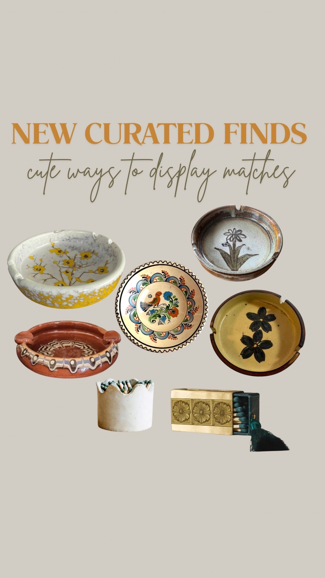 Super cute ways to display your matches

#LTKHome #LTKSaleAlert #LTKOver40
