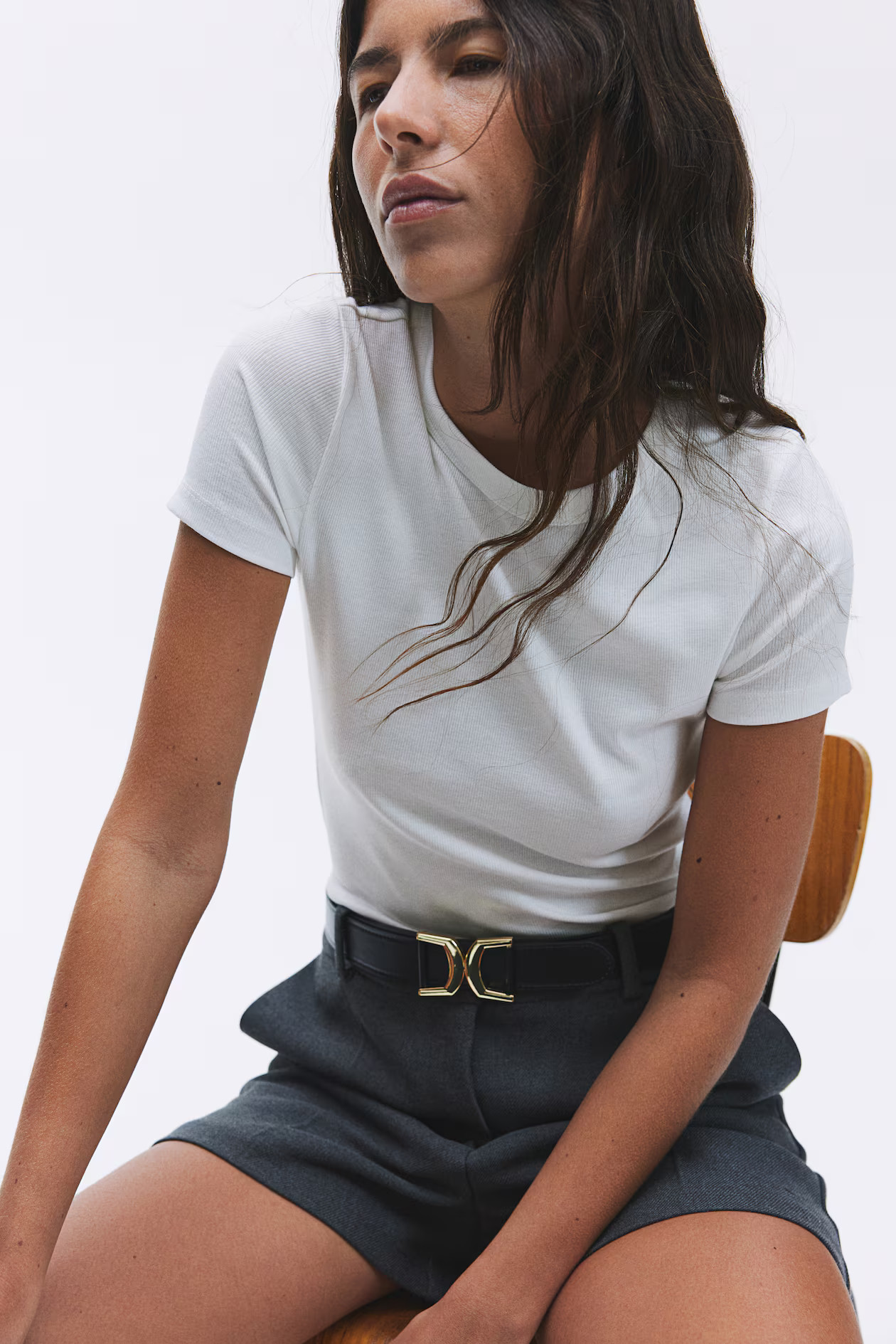Geripptes T-Shirt aus Modalmix | H&M (DE, AT, CH, NL, FI)