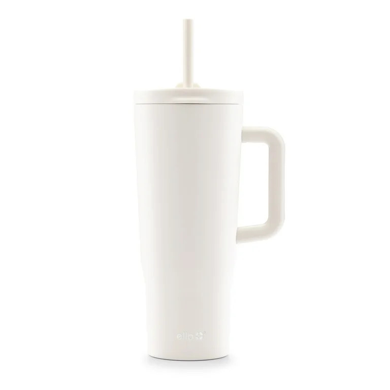 Ello Ultra Clean 40 oz Stainless Steel Tumbler with Handle, Cream | Walmart (US)