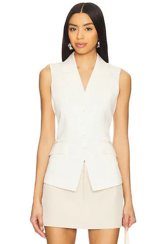 PAIGE Palomina Vest in Ivory from Revolve.com | Revolve Clothing (Global)