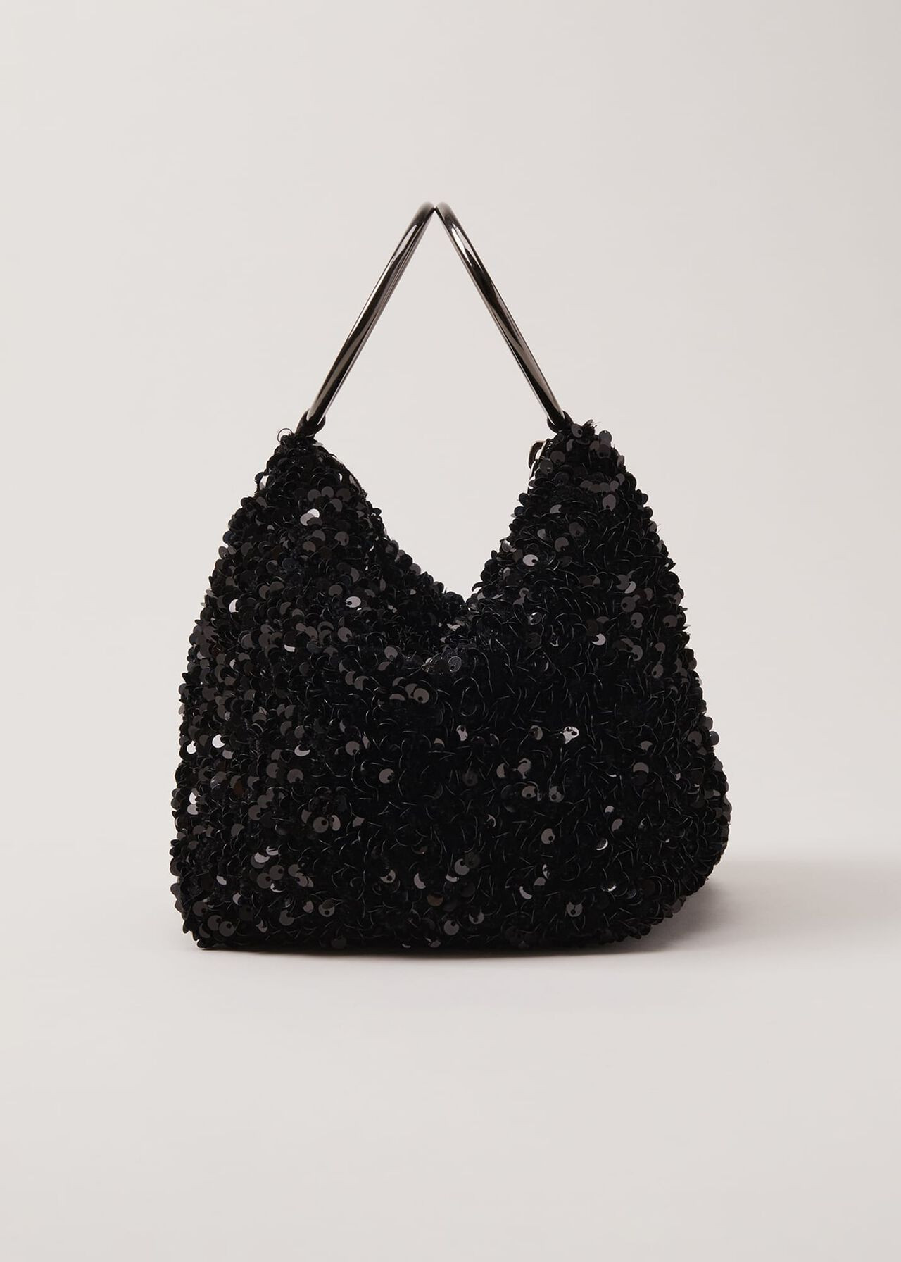Black Sequin Clutch Bag | Phase Eight (UK)