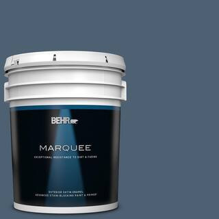 BEHR MARQUEE5 gal. #PPU14-19 English Channel Satin Enamel Exterior Paint & Primer10(2440)Question... | The Home Depot