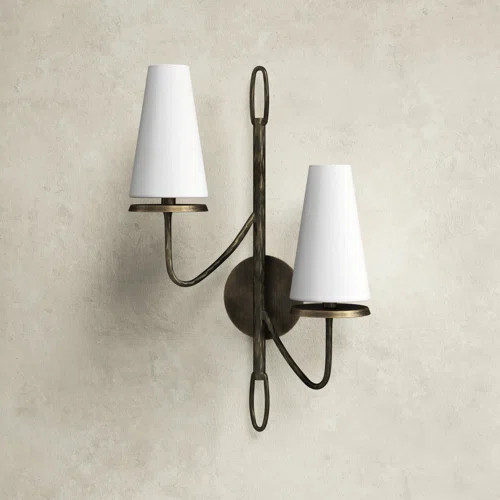 Walling Single Light Iron Dimmable Armed Sconce | Wayfair North America