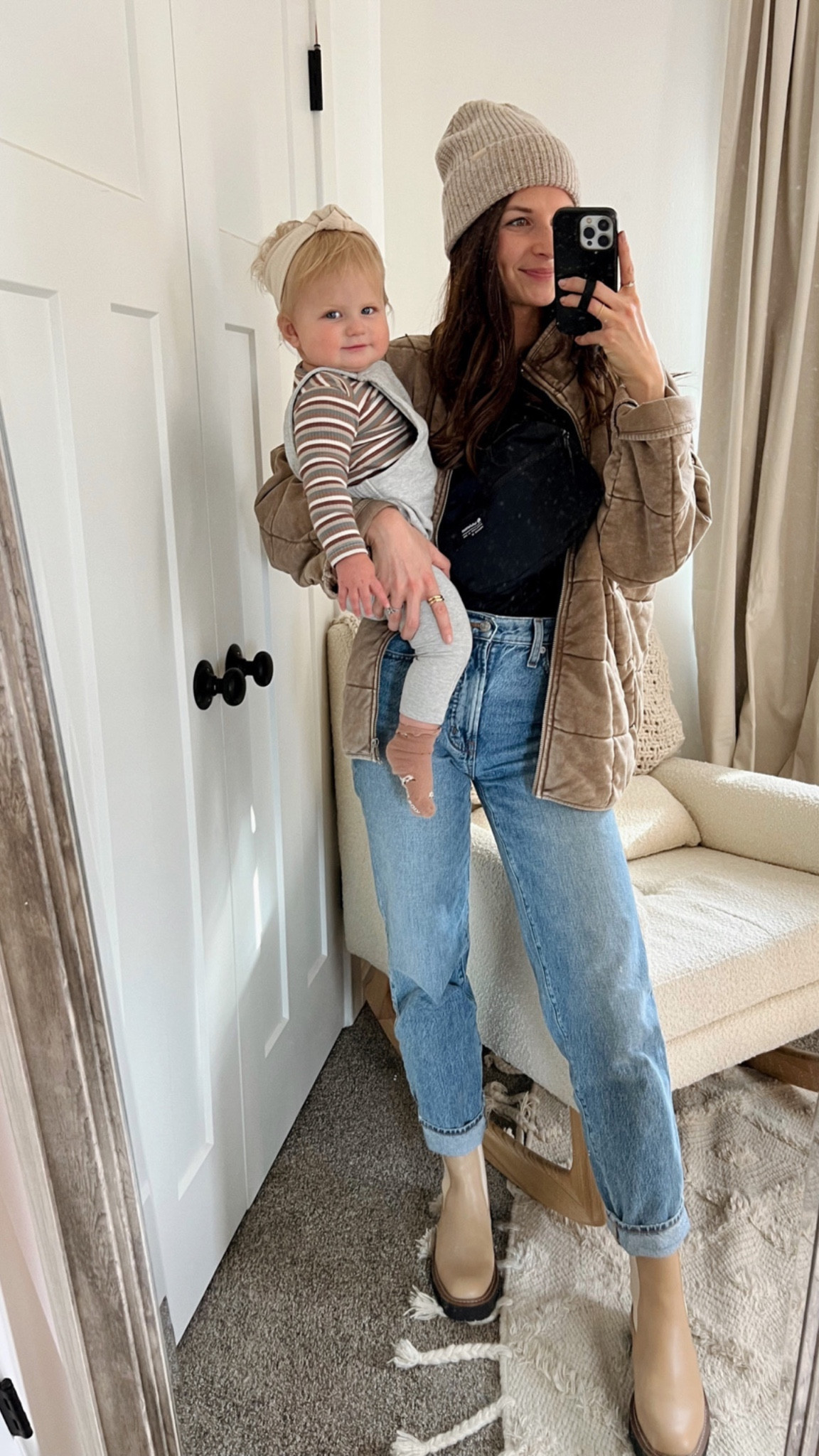 Quilted jacket is on major sale, I’m wearing the color brown in a small 
One of my fave basic tees on sale, also wear a small in these 
Boots on sale, if in between sizes, size up 

#LTKHoliday #LTKCyberweek #LTKSeasonal