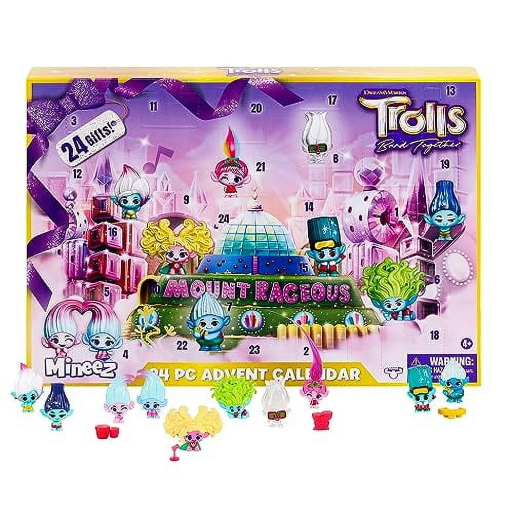 Trolls Band Together Advent Calendar Action Figures for Kids Action Figures, 24 Gifts | Walmart (US)