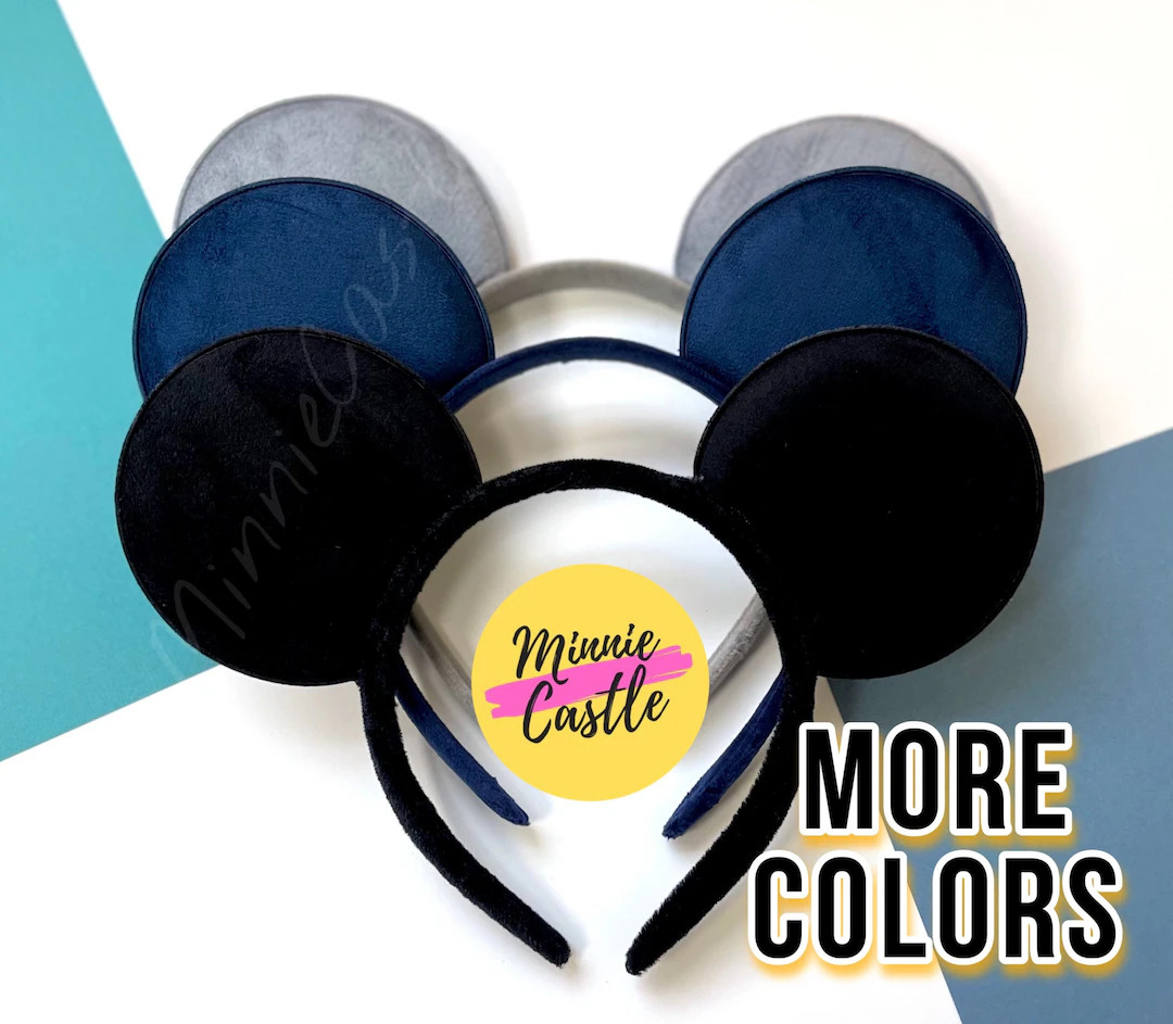 Boy Mickey ears, Men Mickey mouse ears headband, Boy Disney ears , Matte black ears, suede ears, ... | Etsy (US)
