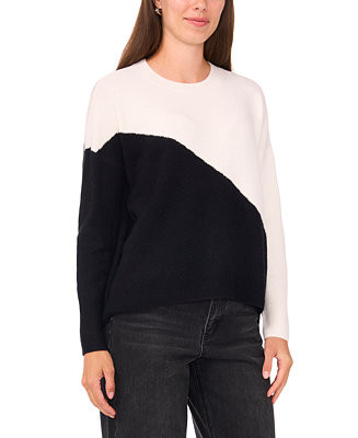 Women's Vertical Colorblock Sweater | Macy's