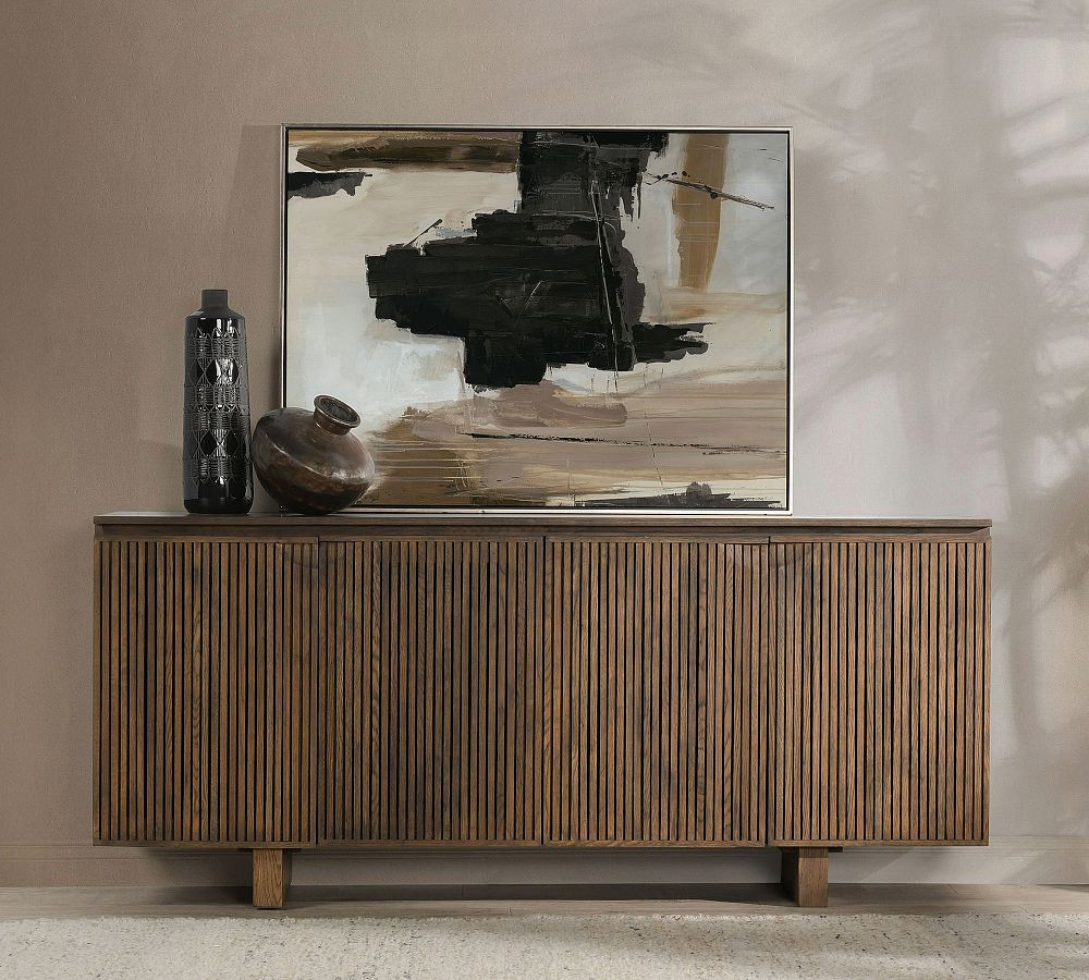 Reeded Reclaimed Wood Cabinet (50" - 82") | Pottery Barn (US)