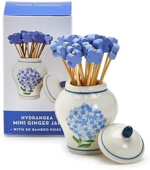 Exquisite Craftsmanship: Each ceramic ginger jar features a delicate hydrangea bloom decal, addin... | Amazon (US)