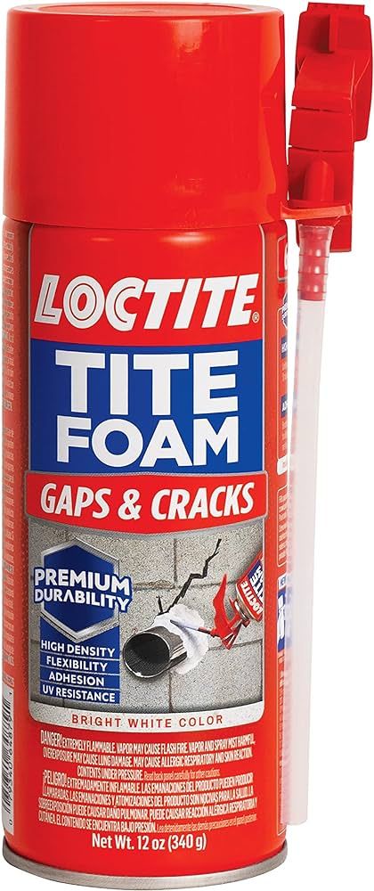 Loctite Tite Foam Gaps & Cracks Spray Foam Sealant - 12 fl oz Can, Pack of 1, Polyurethane Expand... | Amazon (US)