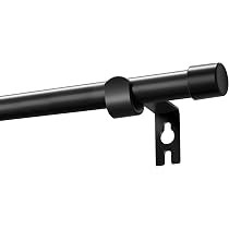 Alskarhem Black Curtain Rods for Windows 30 to 45 Inch,5/8 Inch Small Curtain Rod Set With Brackets. | Amazon (US)