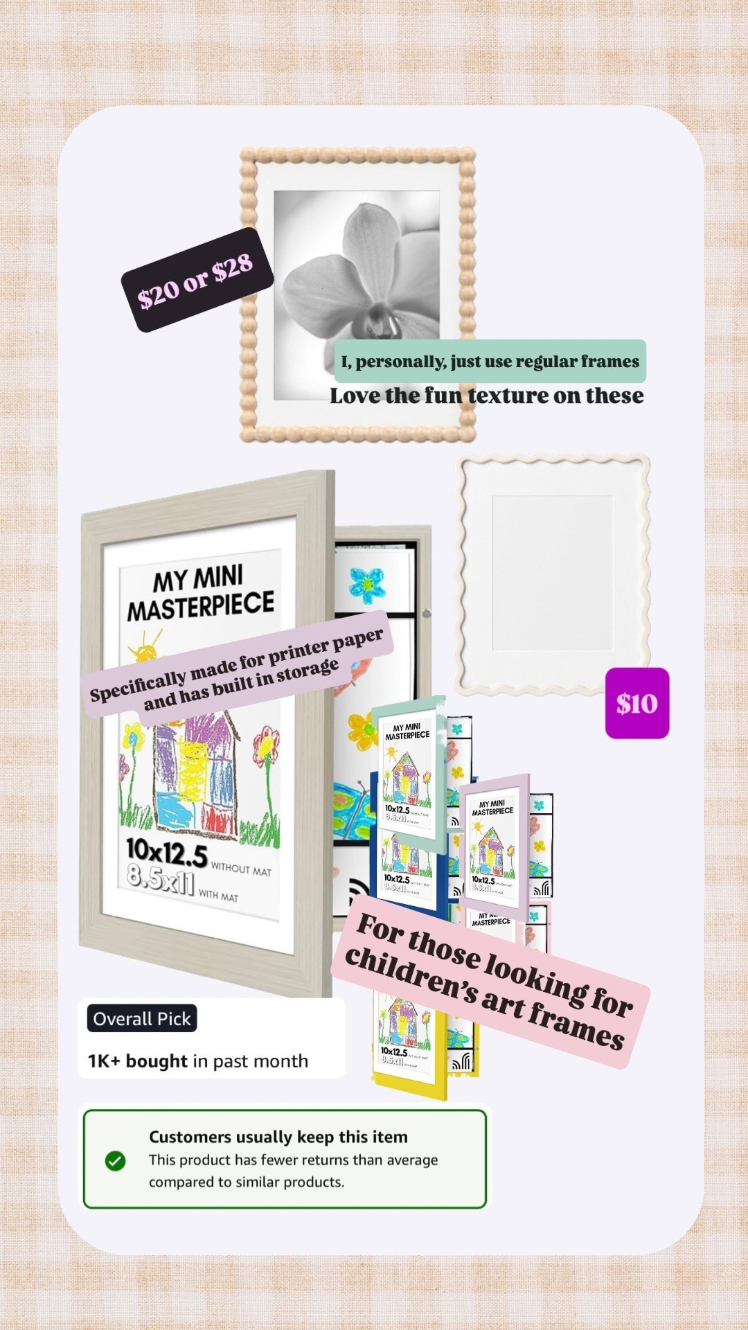 Perfect frames for playrooms or children’s art 



#LTKHome #LTKStyleTip #LTKFamily