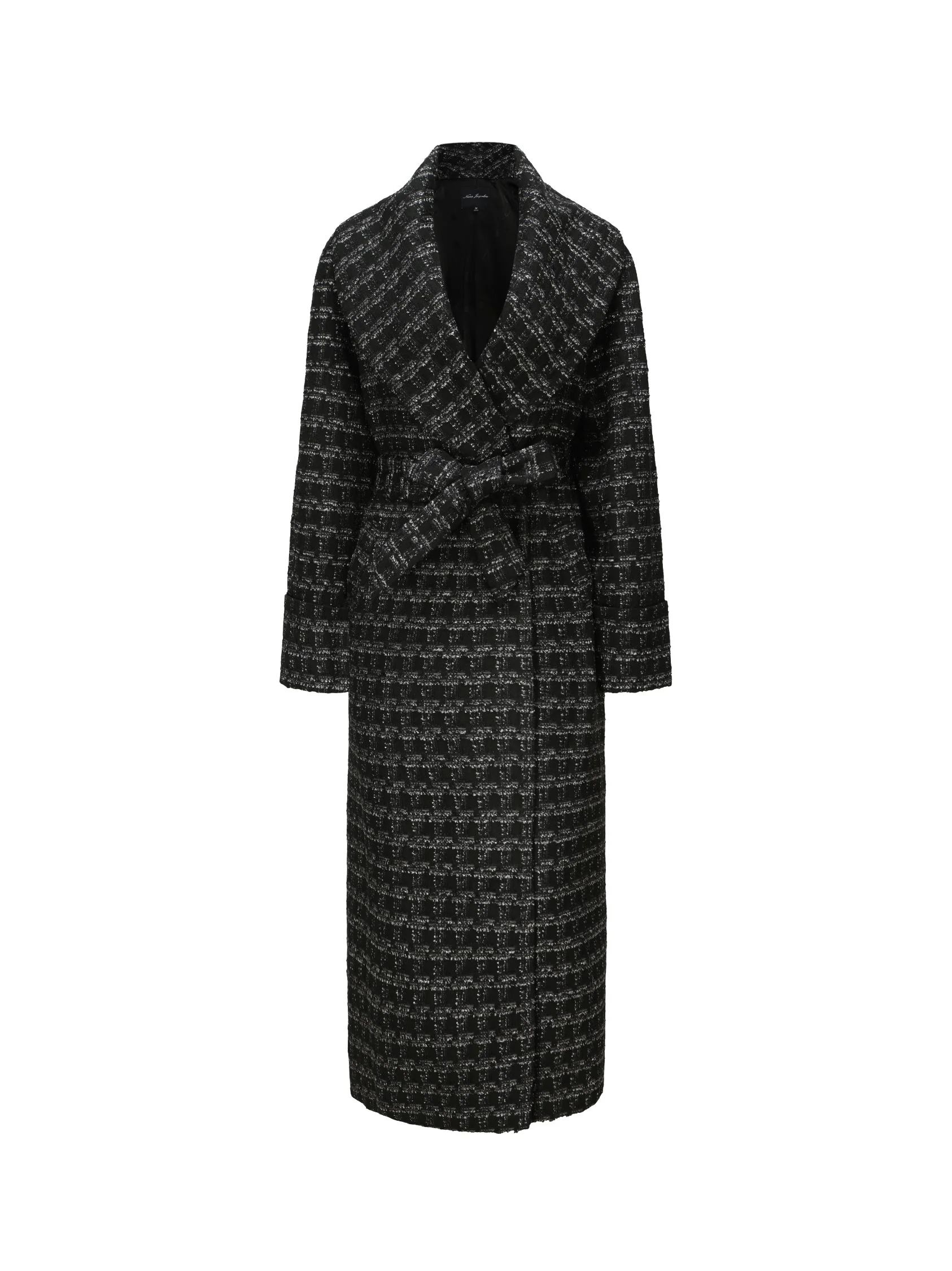 Emmeline Lapel Coat (Black) | Nana Jacqueline