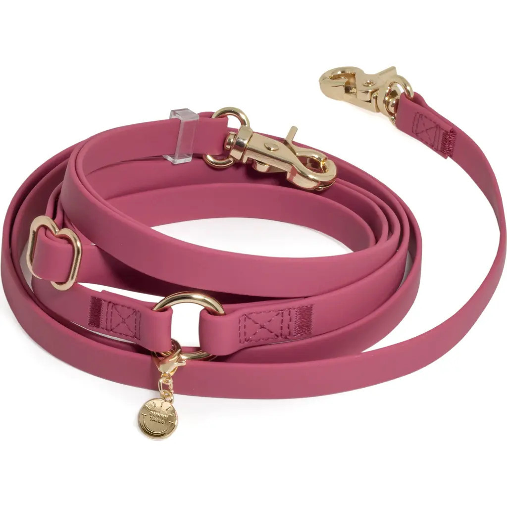 SUNNY TAILS 4-in-1 Convertible Hands Free Leash in Mulberry Burgundy at Nordstrom | Nordstrom