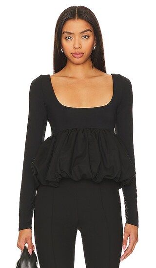 Uwe Bubble Top in Black | Revolve Clothing (Global)