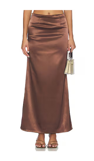 Mela Skirt in Brown | Revolve Clothing (Global)