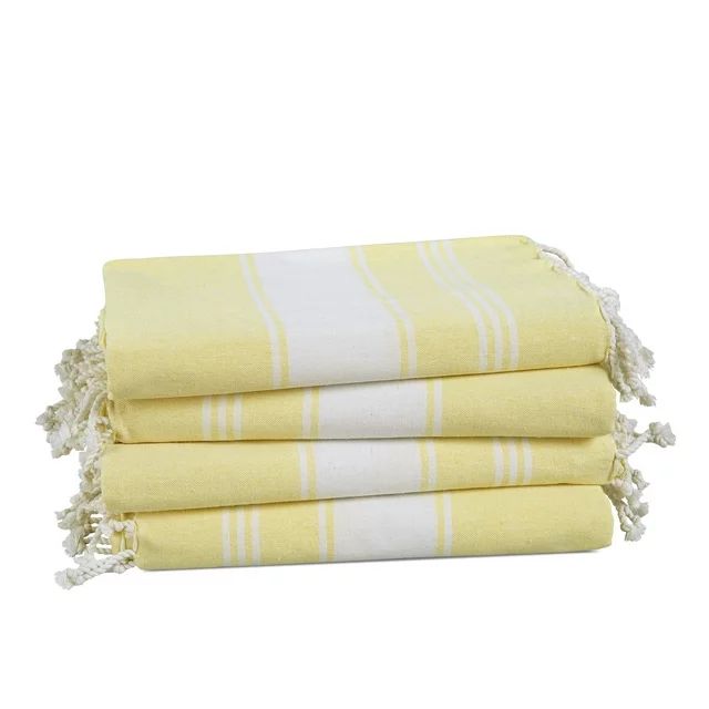 Casa Platino Cotton Beach Towel Set of 4, Peshtemal turkish towel 39"x71", Pool Absorbent Extra L... | Walmart (US)