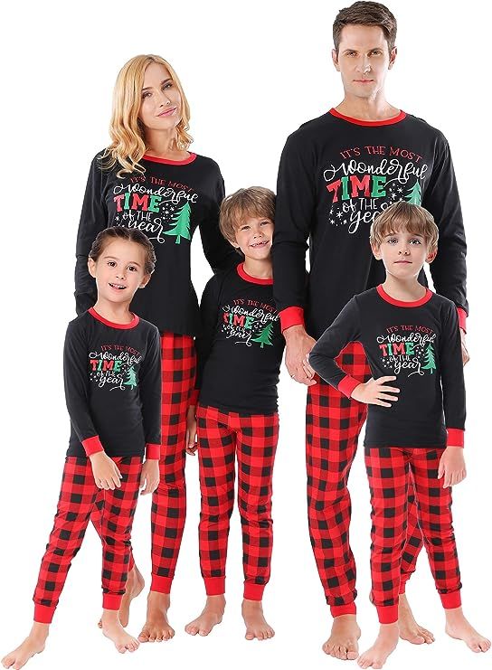 Christmas Family Matching Pajamas Set Santa's Deer Sleepwear For The Family Women And Men | Amazon (US)