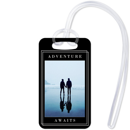 Adventure Awaits Borders Luggage Tag | Shutterfly