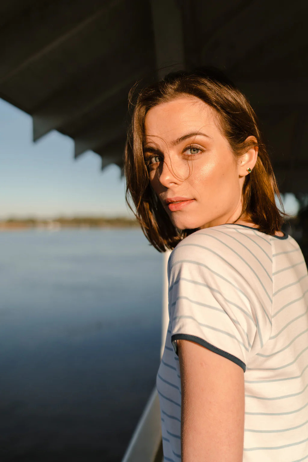 Pima Shorts Set in Marine | Lake Pajamas