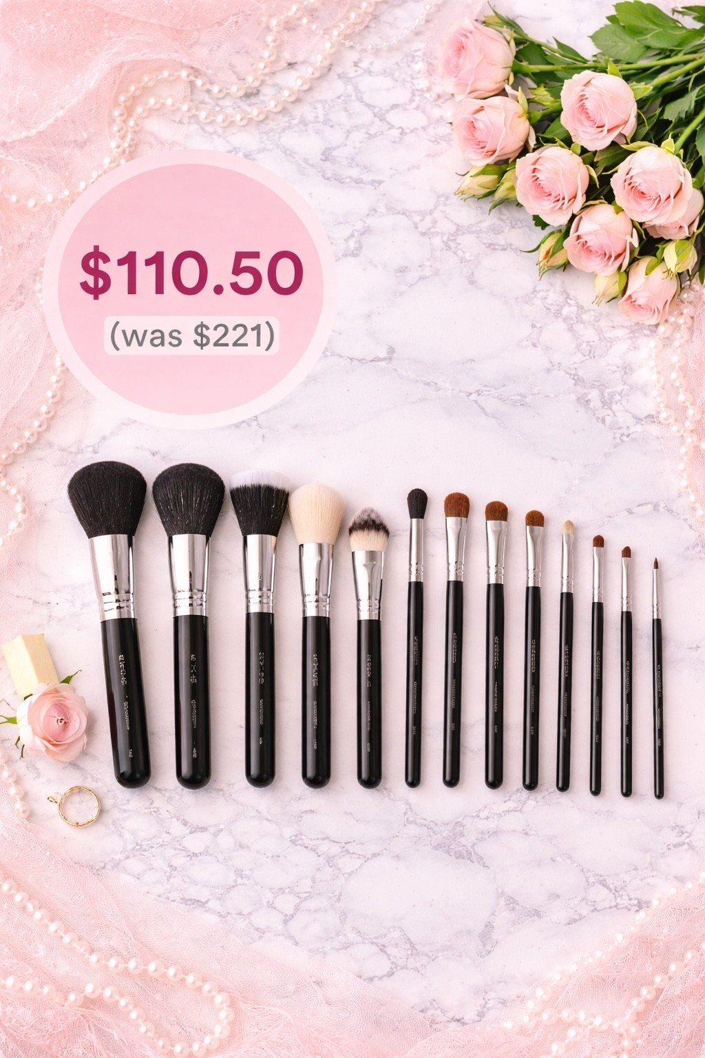 @ulta Sigma Beauty Essential Brush Set is 50% off today! This is perfect if you’ve been needing a new complete brush set that’s great quality! 

#LTKSaleAlert #LTKBeauty