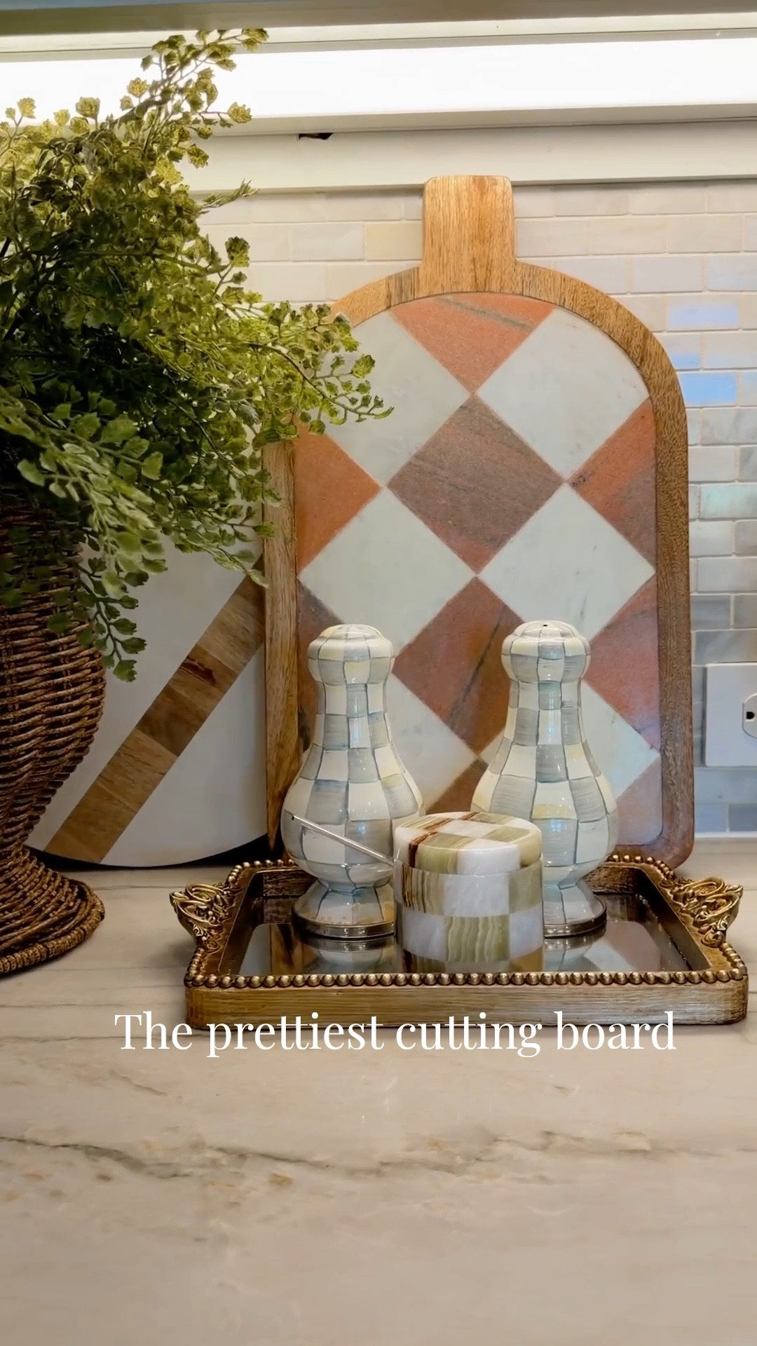 This might be the prettiest cutting board I’ve ever seen, and it was my favorite Christmas gift I received