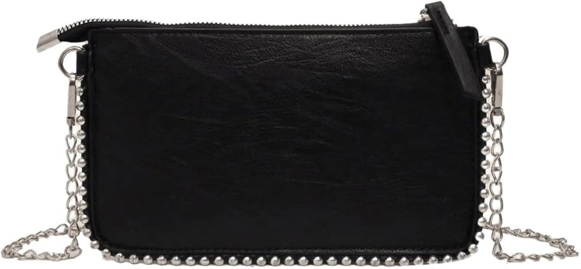 SweatyRocks Women's Beaded Chain Shoulder Bag Zipper Closure Vintage PU Crossbody Bag Envelope Ba... | Amazon (US)