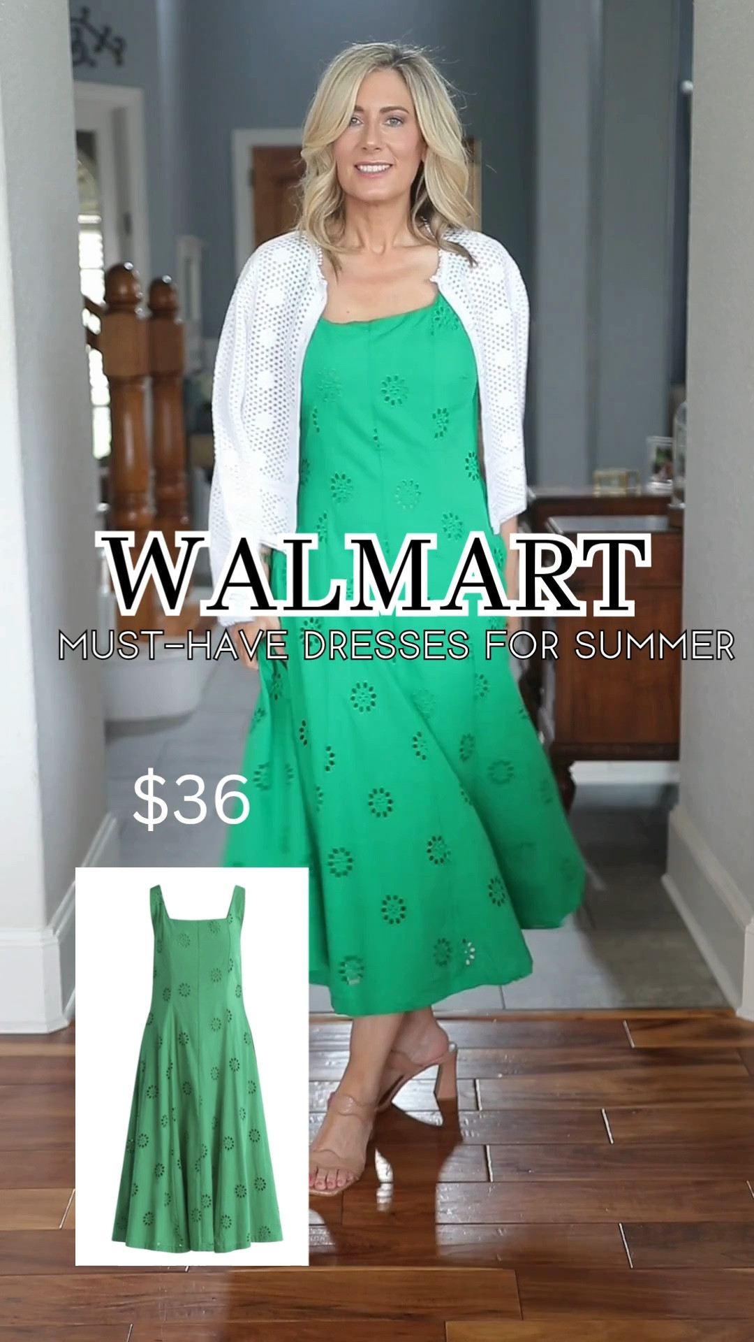 Summer is the season for dresses-and not just for “dressing” up! I’m honestly a lazy dresser, so if I can grab one piece, throw it on and have a whole outfit, sign me up! @walmart has so many options to wear for everyday summer looks, but they also have a few options for dressier (there’s that word again) occasions too!