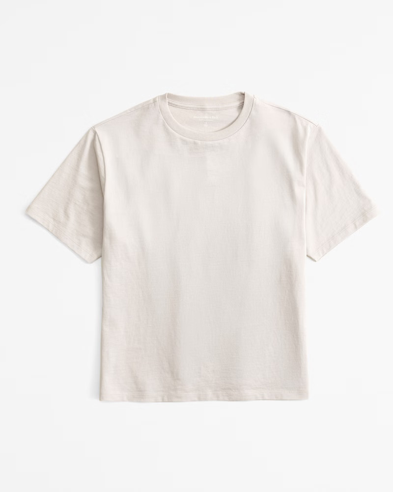 Women's Essential Premium Polished Relaxed Tee | Women's Tops | Abercrombie.com | Abercrombie & Fitch (US)