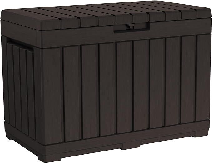 Keter Kentwood 50 Gallon Resin Deck Box-Organization and Storage for Patio Cushions, Throw Pillow... | Amazon (US)