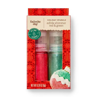 Holiday Red & Green Glitter Dust Pump - 0.28oz - Favorite Day™ | Target