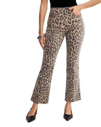 Good American Good Standard Kick Flare Leopard Jeans in Lucky Leopard  | Bloomingdale's Women | Bloomingdale's (US)