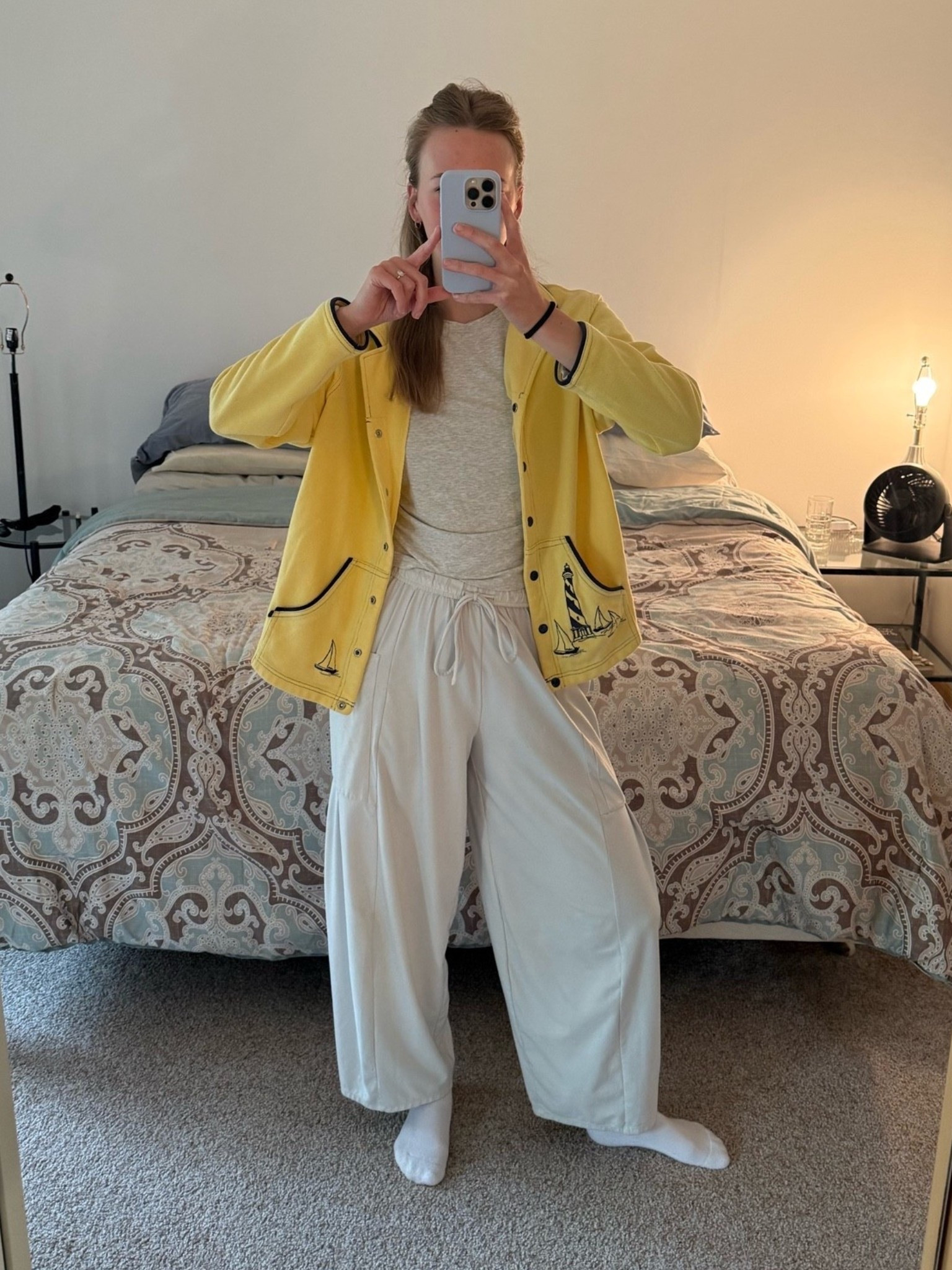 my yellow sweater is thrifted, I’m wearing a medium in the pants and my undershirt is from this set that I’m also wearing a medium in!!

#LTKootd #LTKdayinmylife #LTKmorningroutine