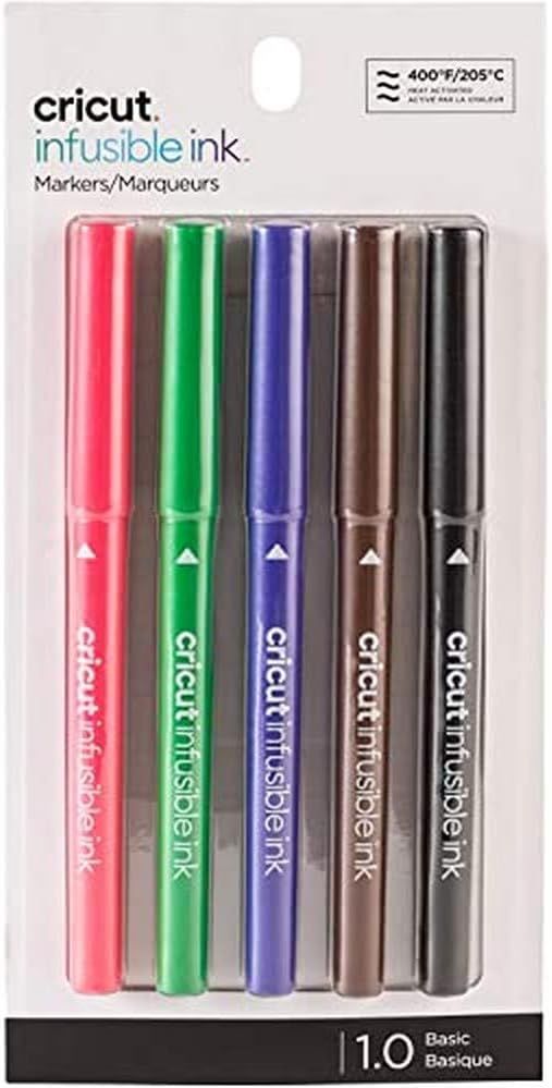 Cricut Infusible Ink Markers, Basic Medium-Point Markers (1.0), 5 count | Amazon (US)