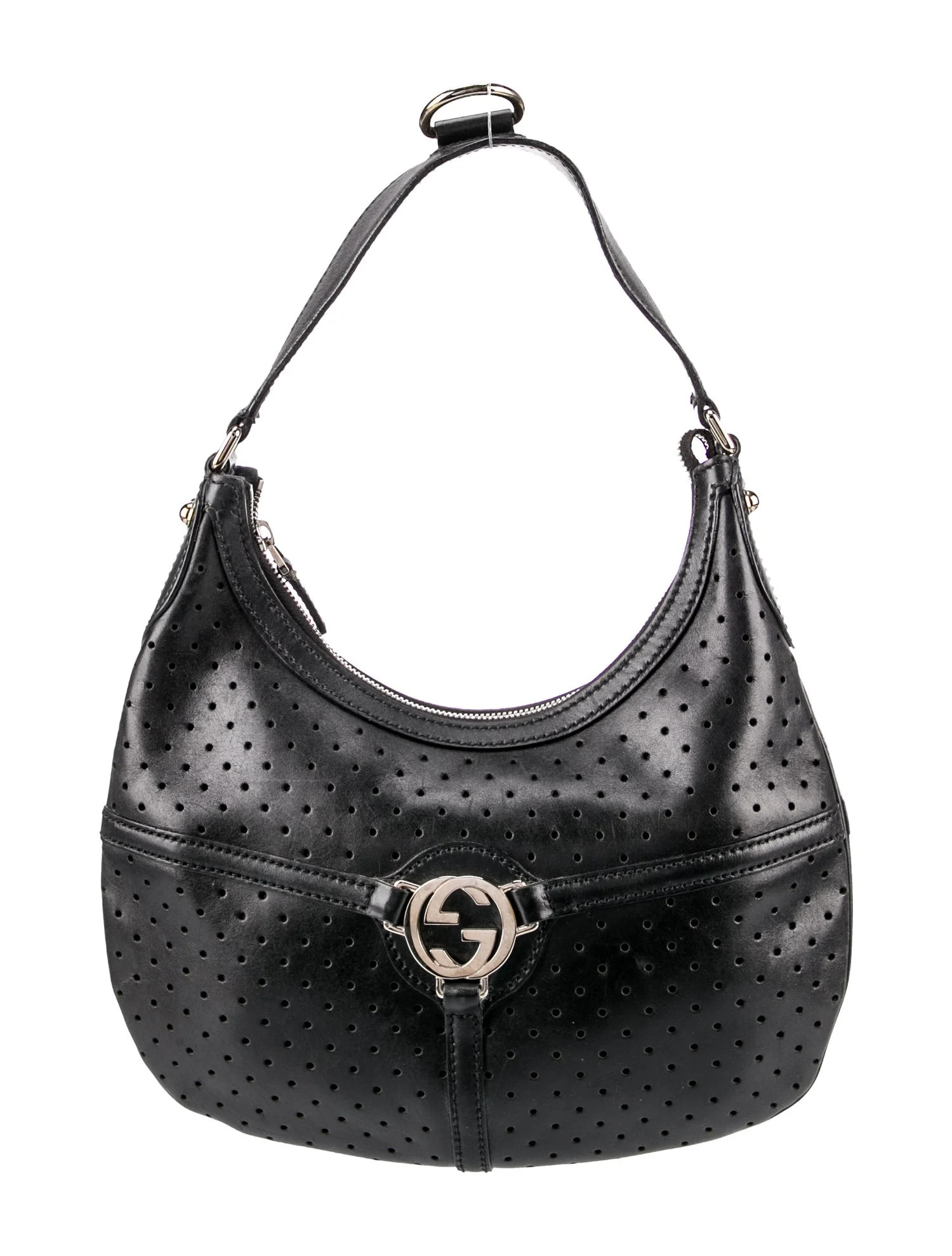 Medium GG Reins Perforated Hobo | The RealReal