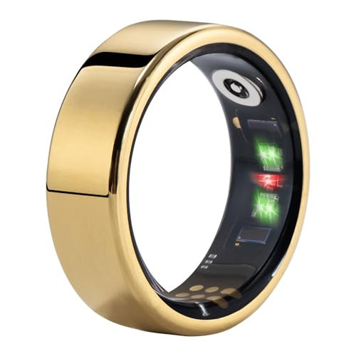 AMOVAN Smart Ring Fitness Tracker - 24/7 Heart Rate, Blood Oxygen & Sleep Monitor, IP68 Waterproof Health Tracker for Men Women, iOS Android Compatible | Amazon (US)