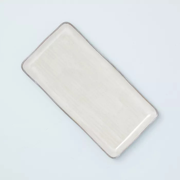 7" x 14" Glazed Stoneware Serving Platter - Hearth & Hand™ with Magnolia | Target