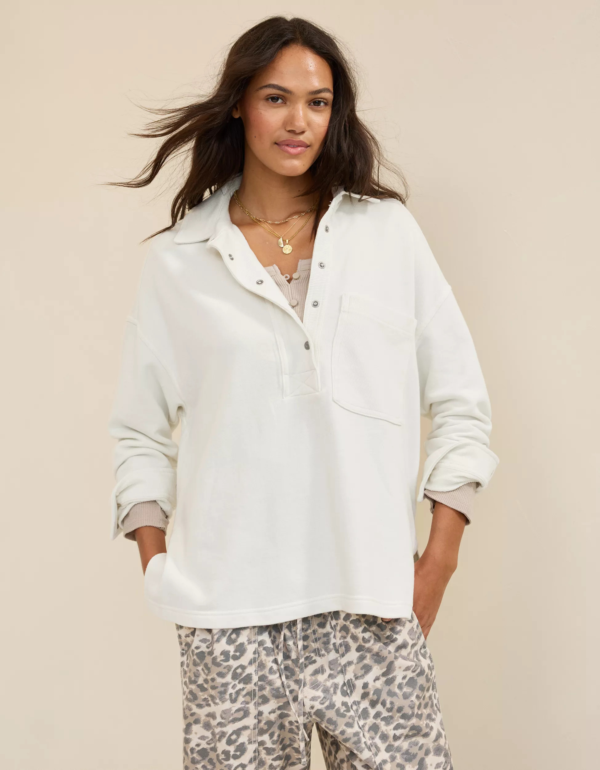 Aerie Chorewear Popover Sweatshirt | Aerie