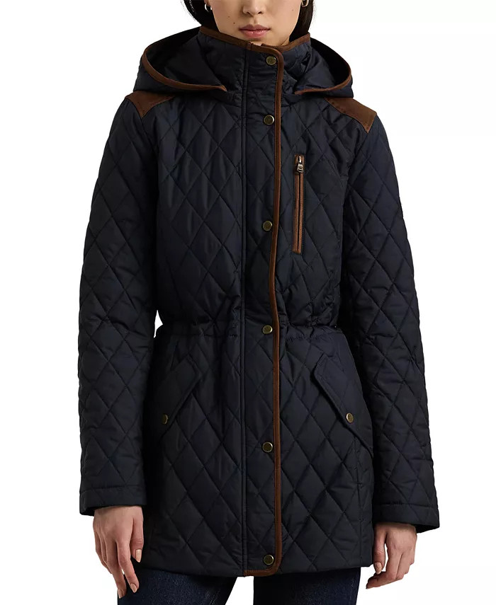 Lauren Ralph Lauren
          
        
  
      
          Petite Hooded Quilted Coat | Macy's