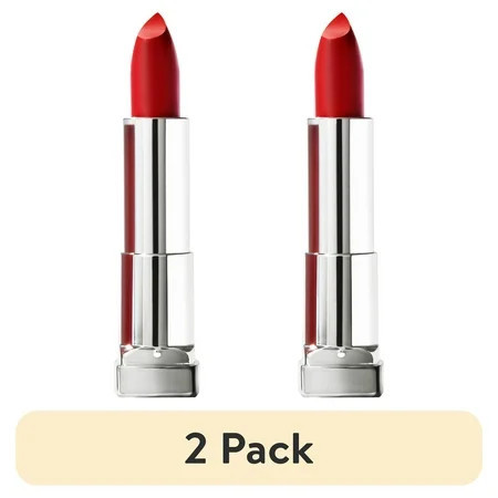 (2 pack) Maybelline Color Sensational Made For All Lipstick, Red For Me, Matte Red Lipstick, 0.15 oz. | Walmart (US)