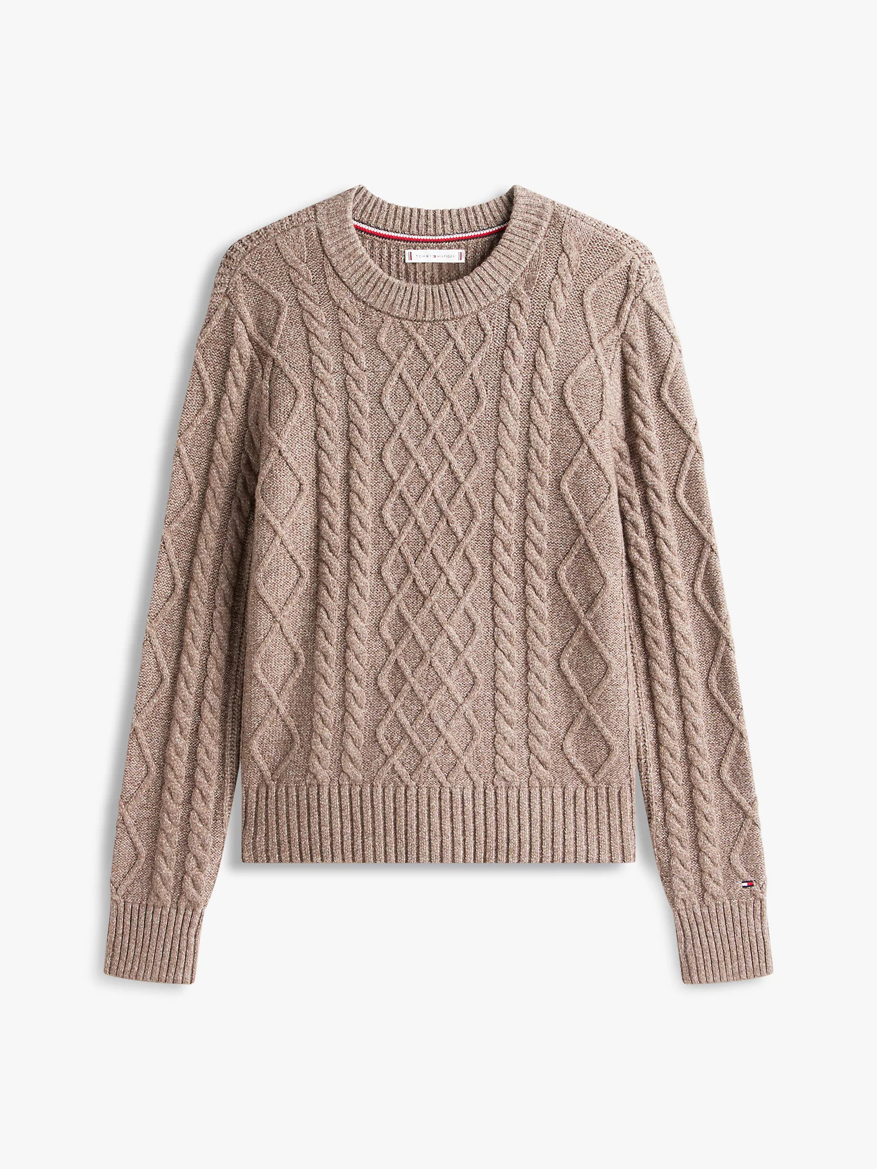 Cable Knit Crewneck Sweater | Tommy Hilfiger | Tommy Hilfiger (US)